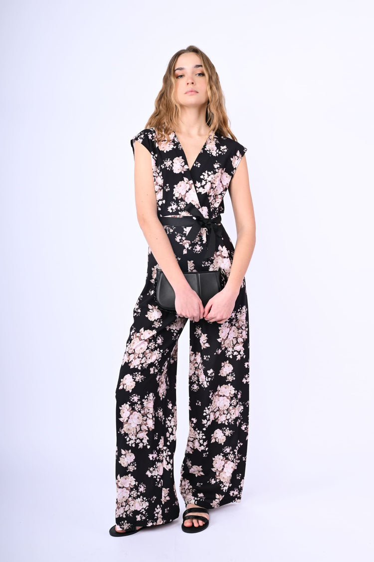 Tuta a stampa floreale