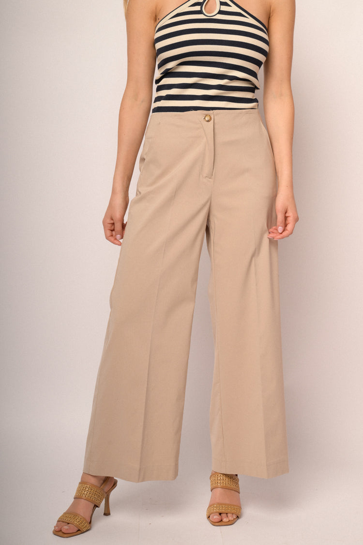 Pantaloni palazzo cropped