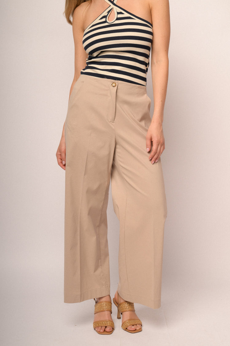 Pantaloni palazzo cropped