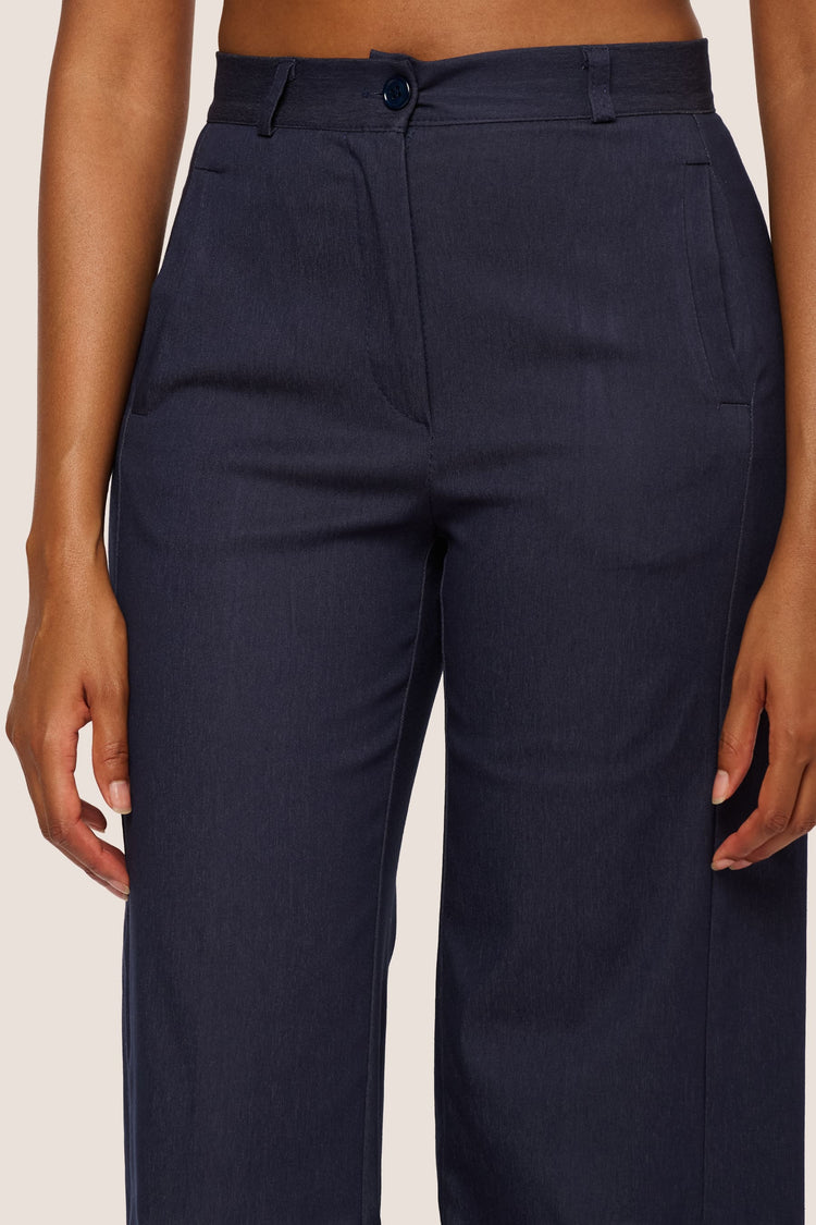 Pantaloni palazzo misto viscosa