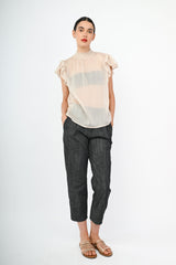 Pantaloni baggy misto cotone