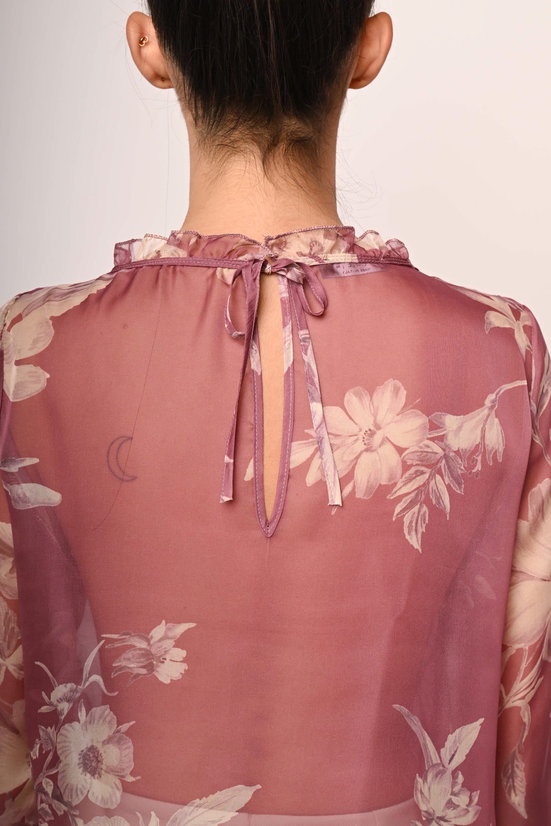 Blusa a stampa floreale