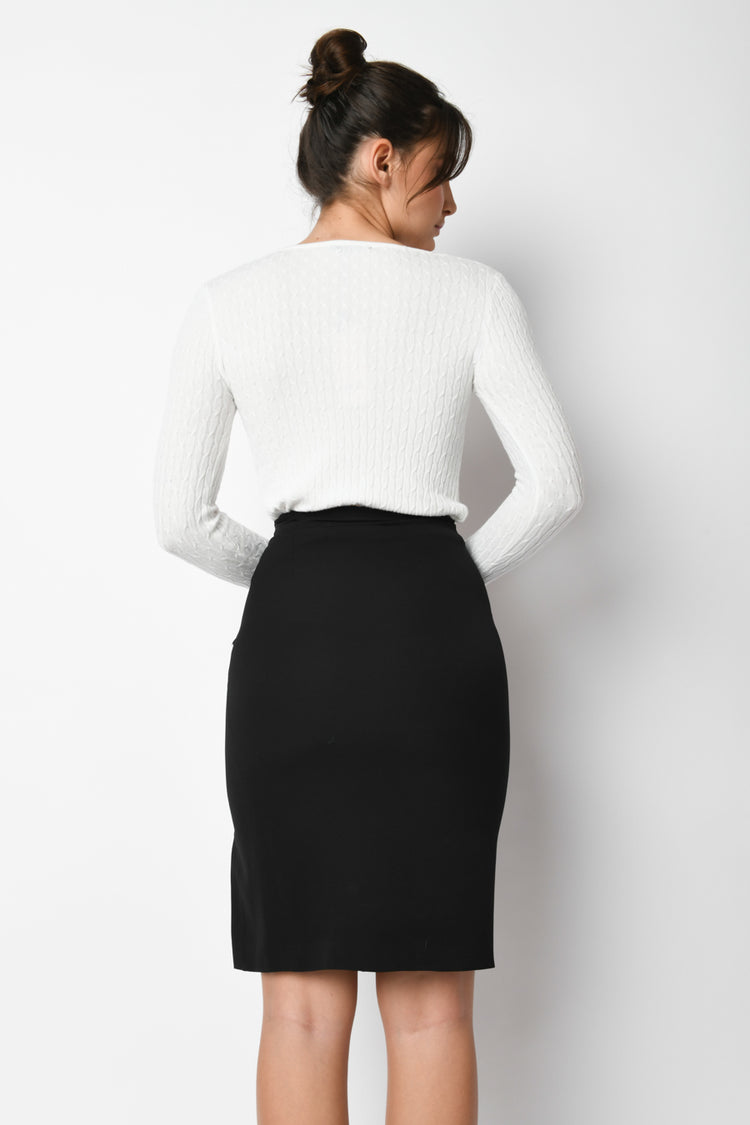 Gonna con bottoni oro