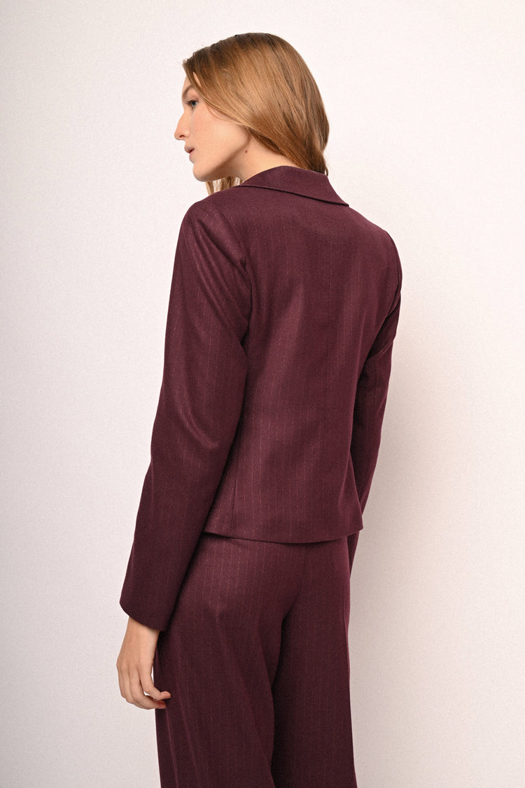Blazer in gessato lurex