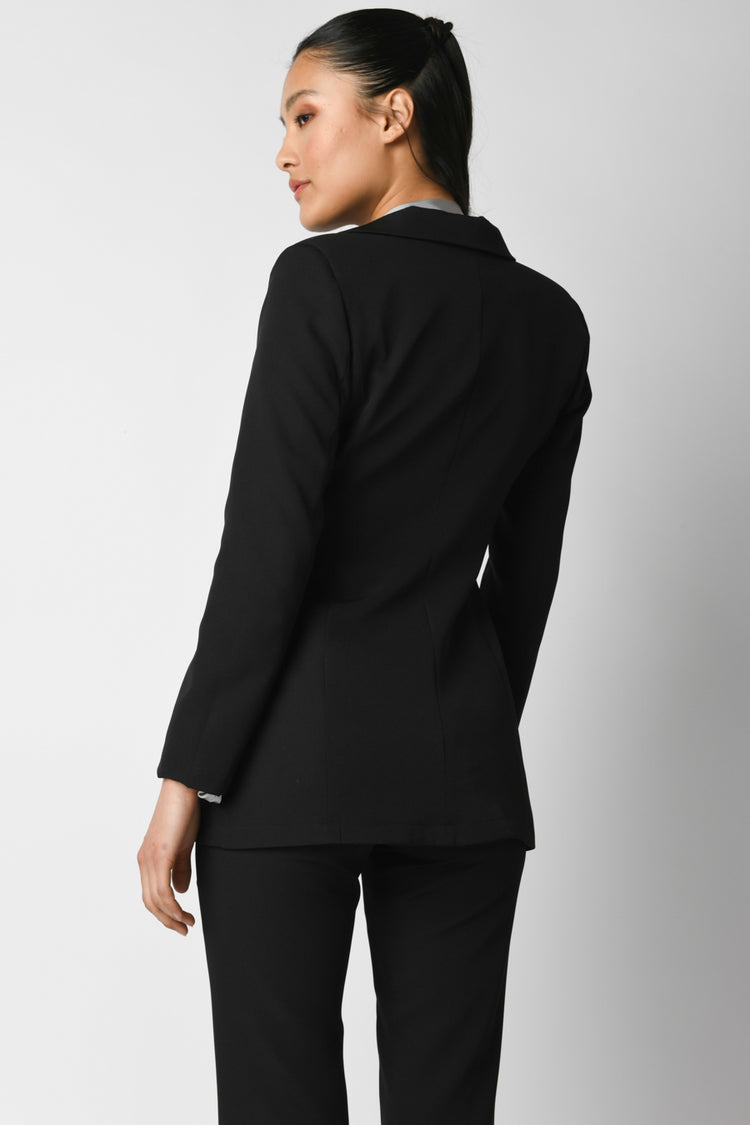 Blazer lungo monopetto