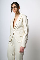 Blazer monopetto in cotone