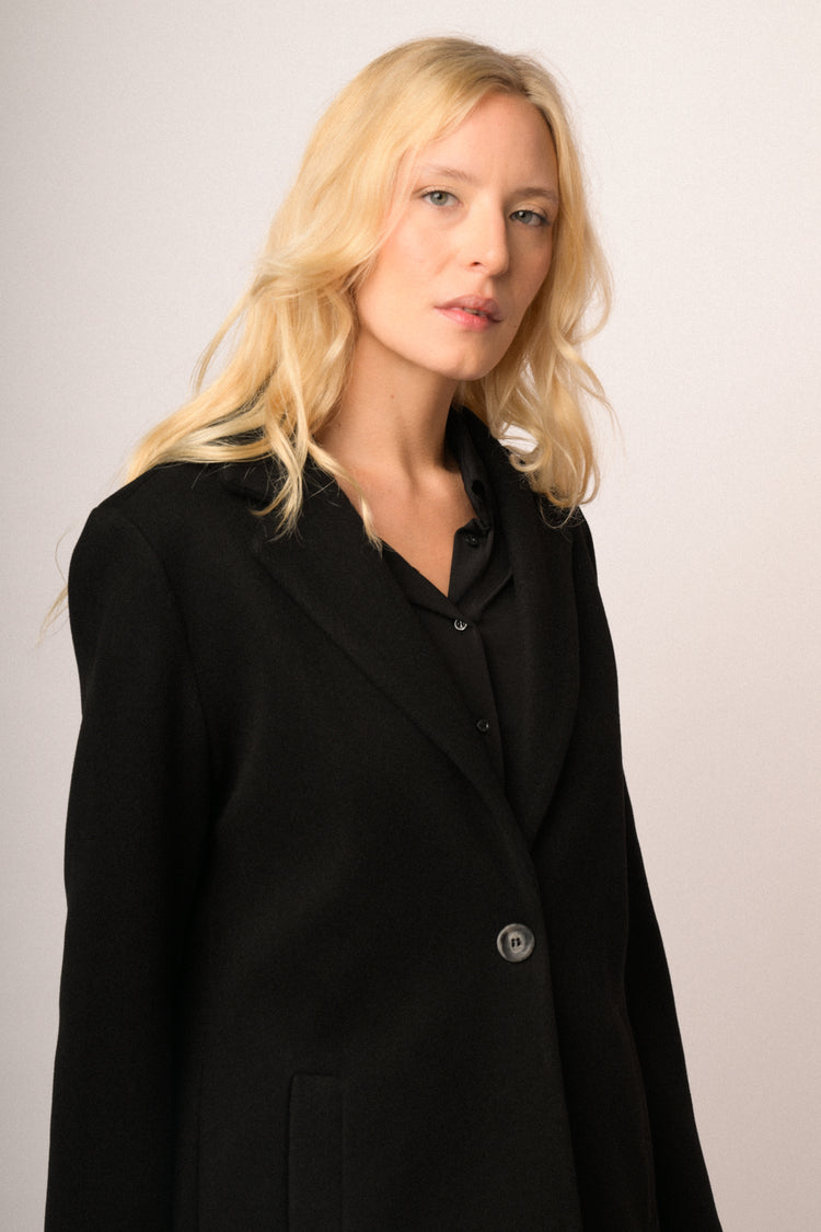 Cappotto basic un bottone