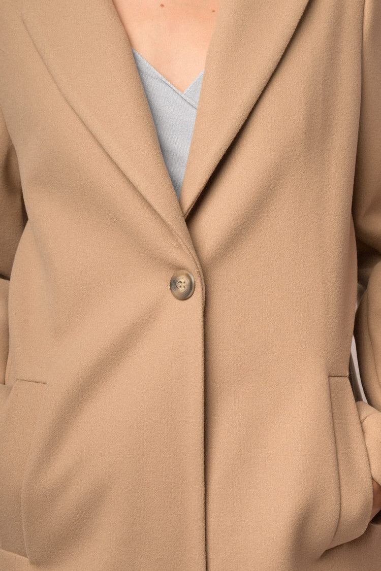 Cappotto basic un bottone