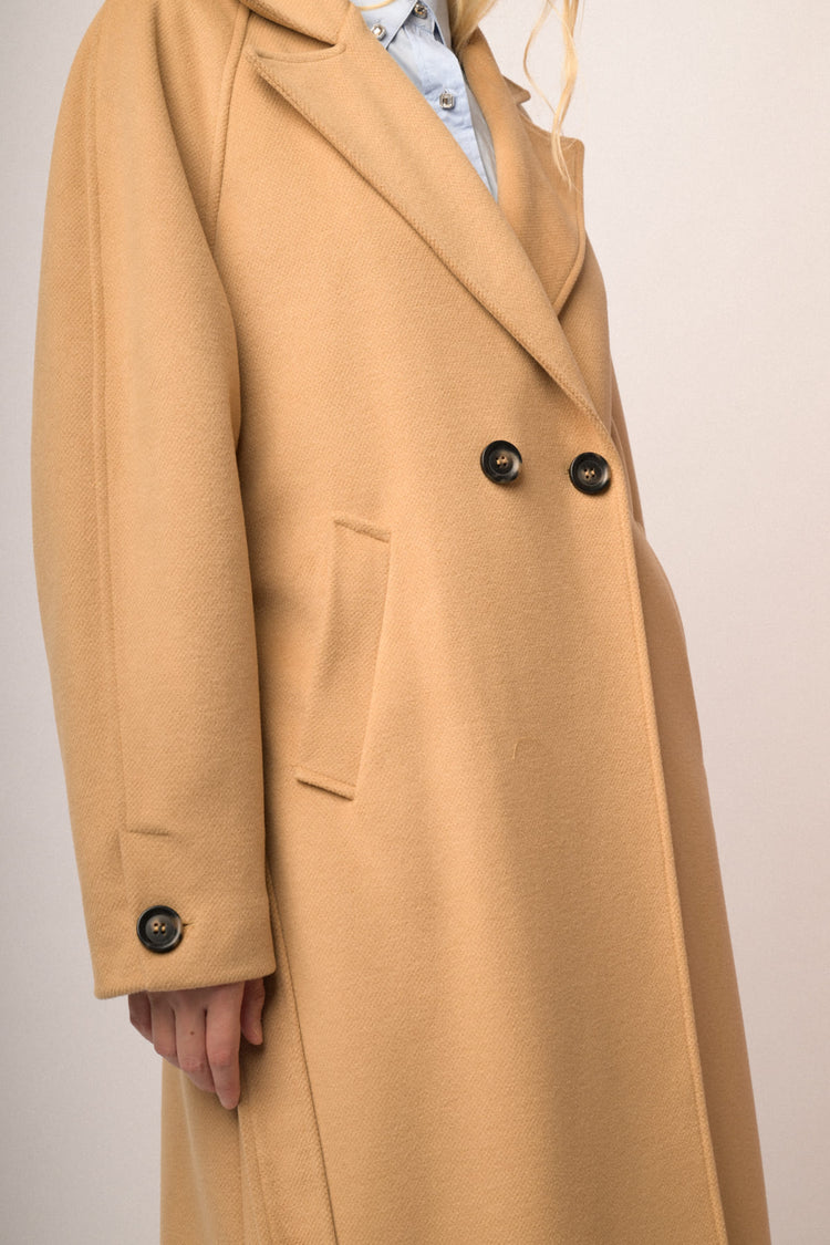Cappotto lungo con cintura