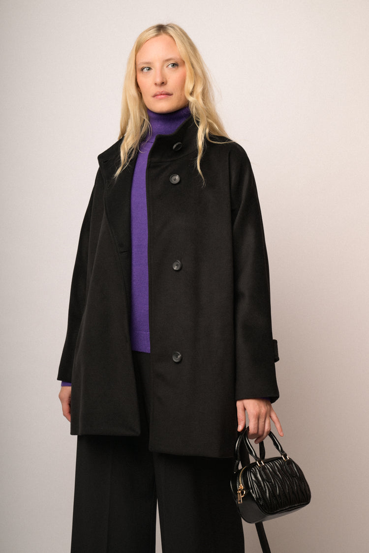 Cappotto lungo con cintura