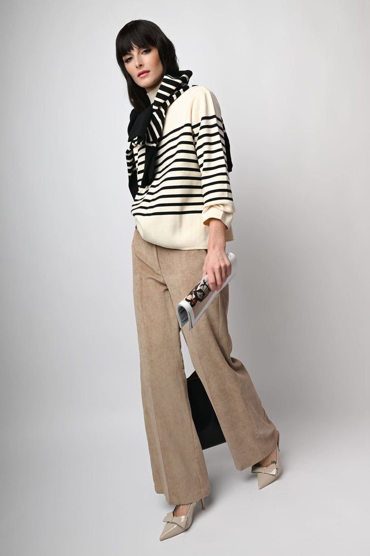 Pantaloni palazzo in velluto a coste – Nunalie