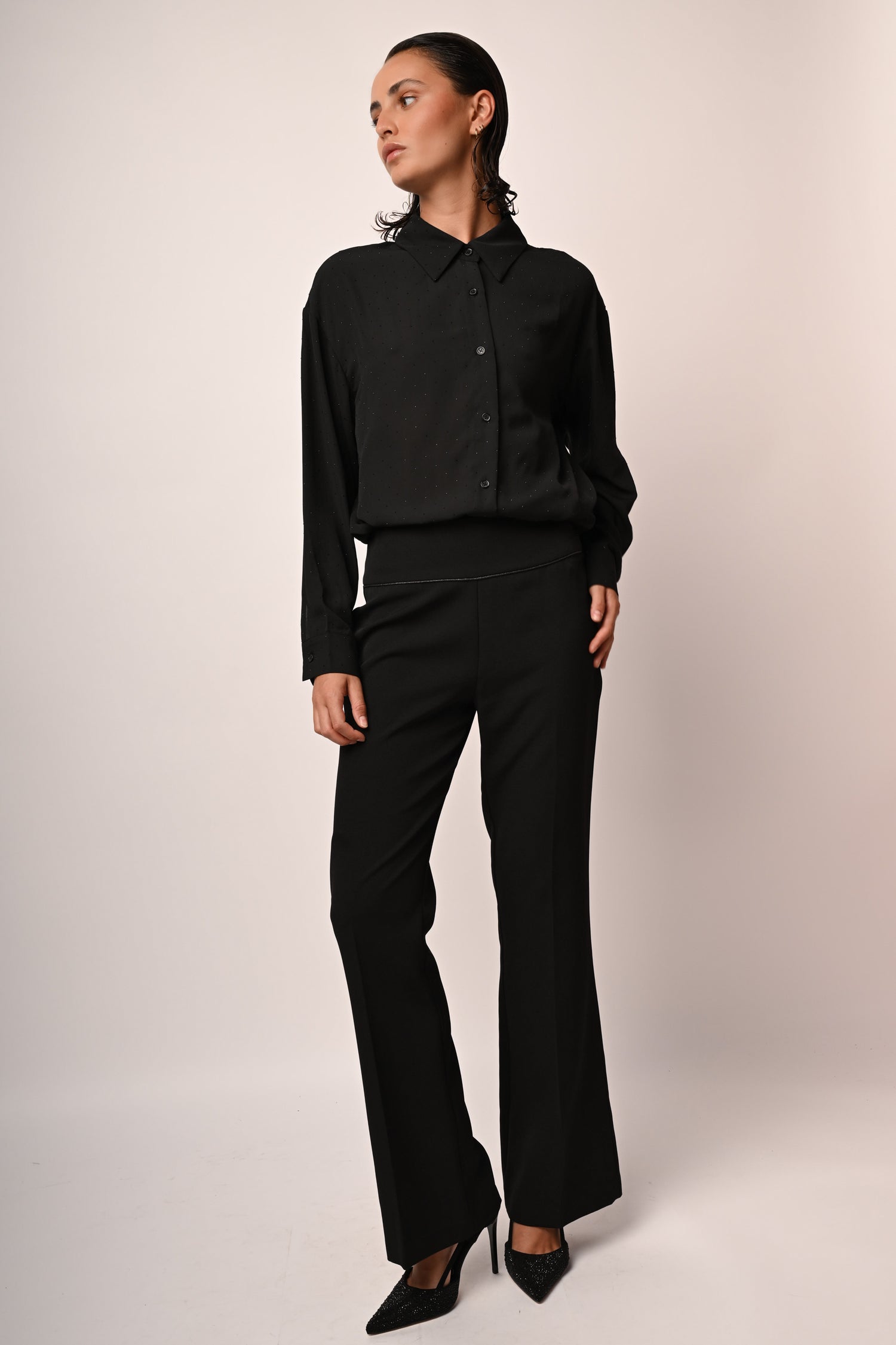 Hajo Pantaloni Jogging Donna Con Cerniera Laterale – Comodi Pantaloni Post-Operatoria E Riabilitazione, Nero, Taglia 28