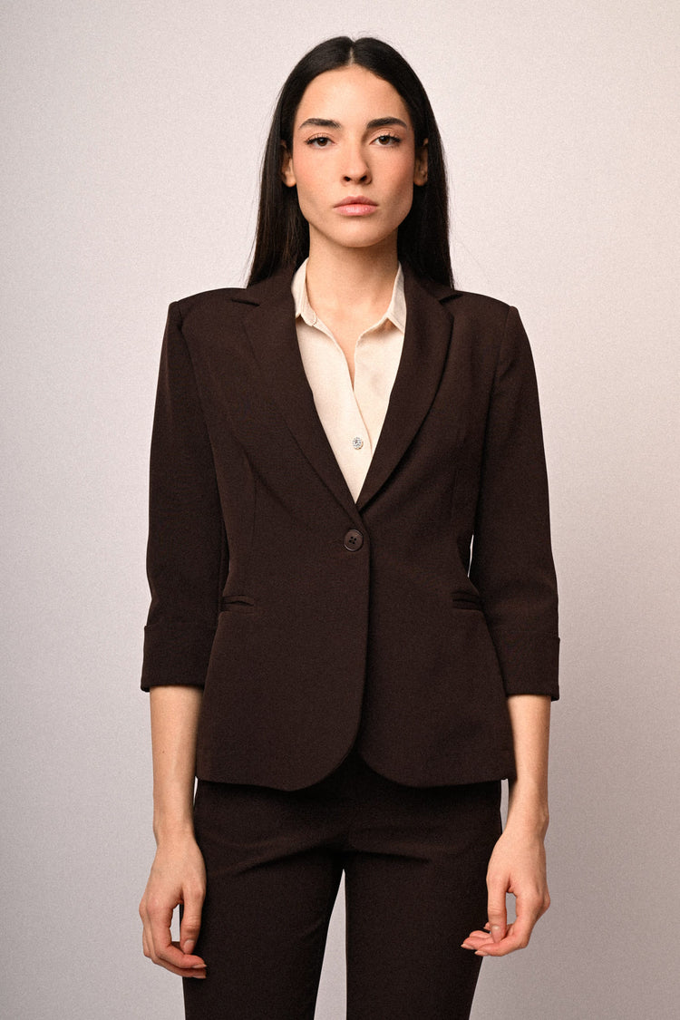 Giacca basic con risvolto