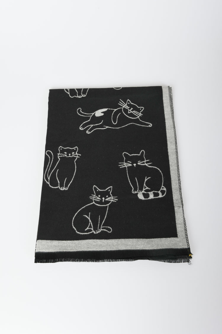 Sciarpa con gatti
