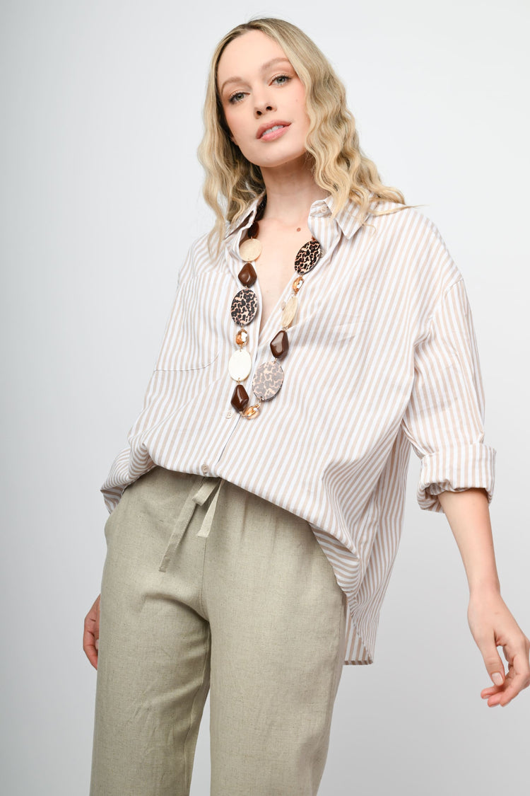Camicia oversize a righe
