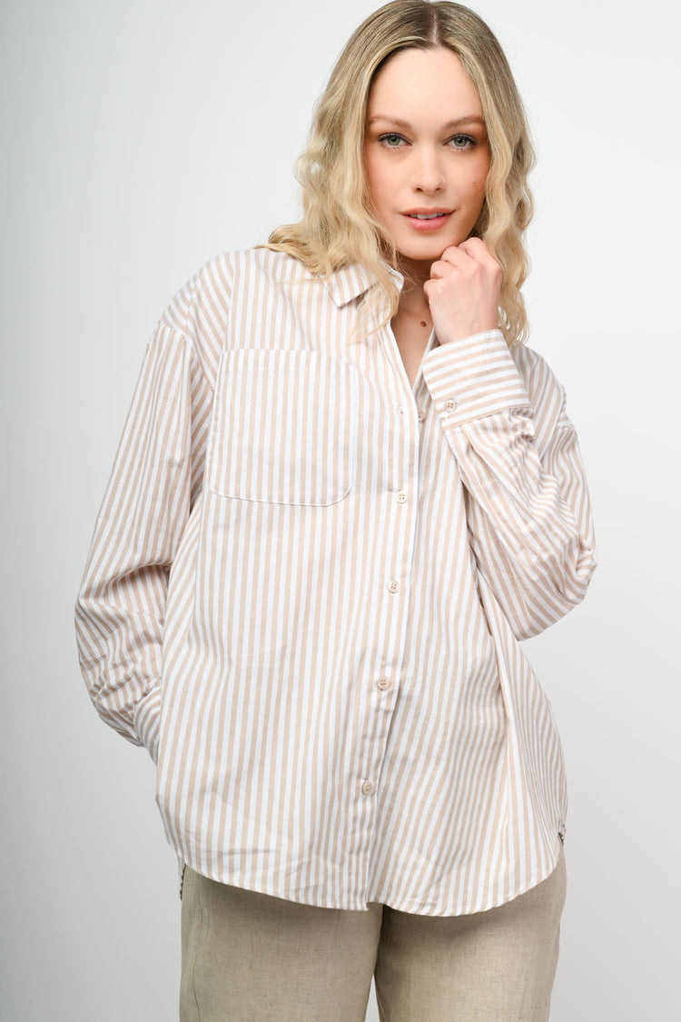 Camicia oversize a righe
