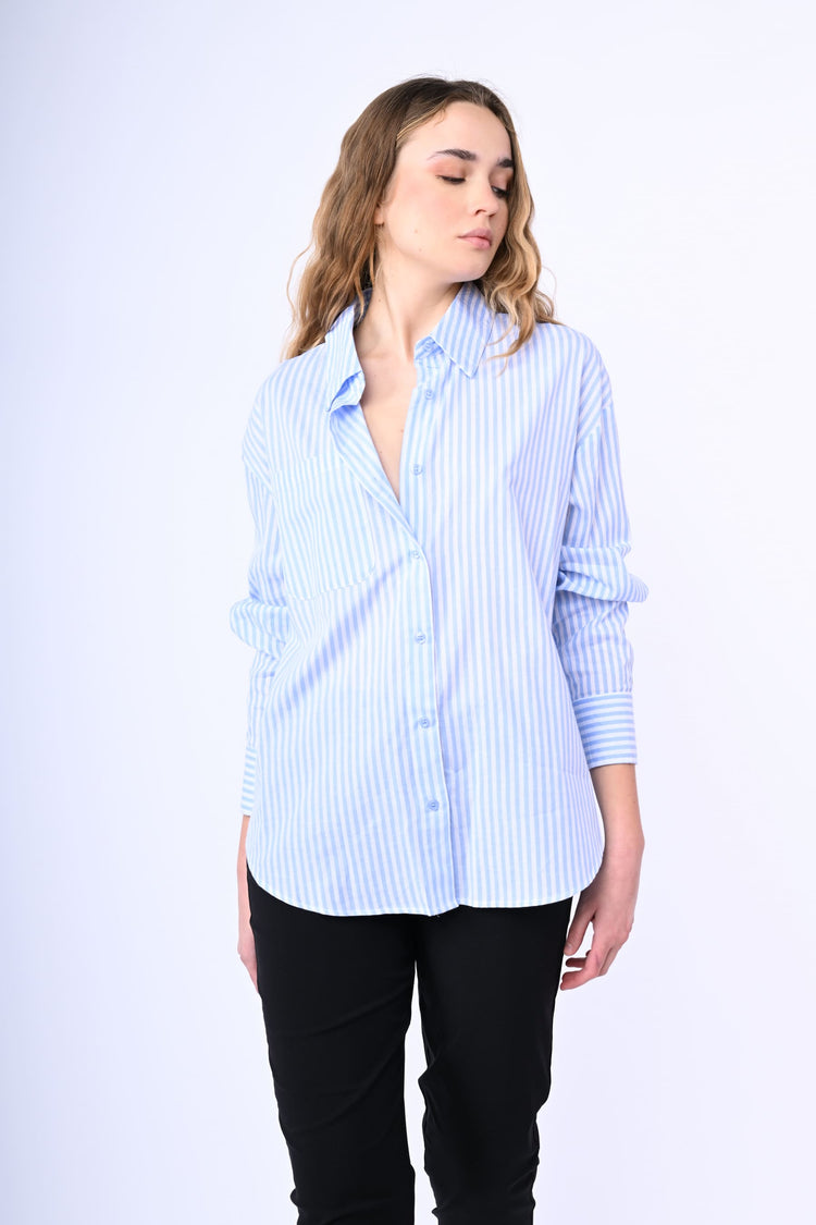 Camicia oversize a righe