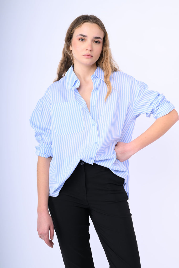 Camicia oversize a righe