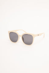 Occhiali da sole cat-eye avorio