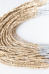 Collana multifili bicolore