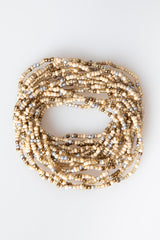 Bracciale multifili con perline