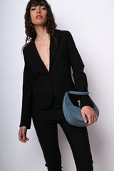 Blazer monopetto misto viscosa