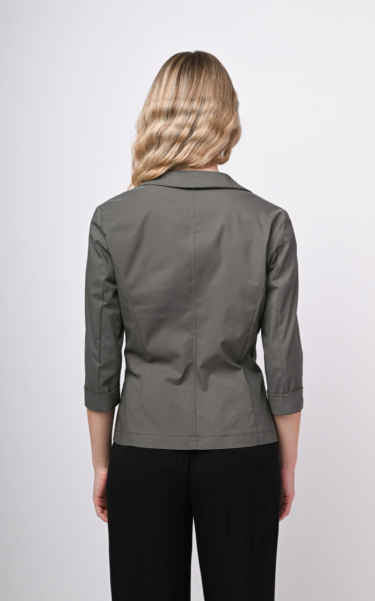 Blazer monopetto misto viscosa