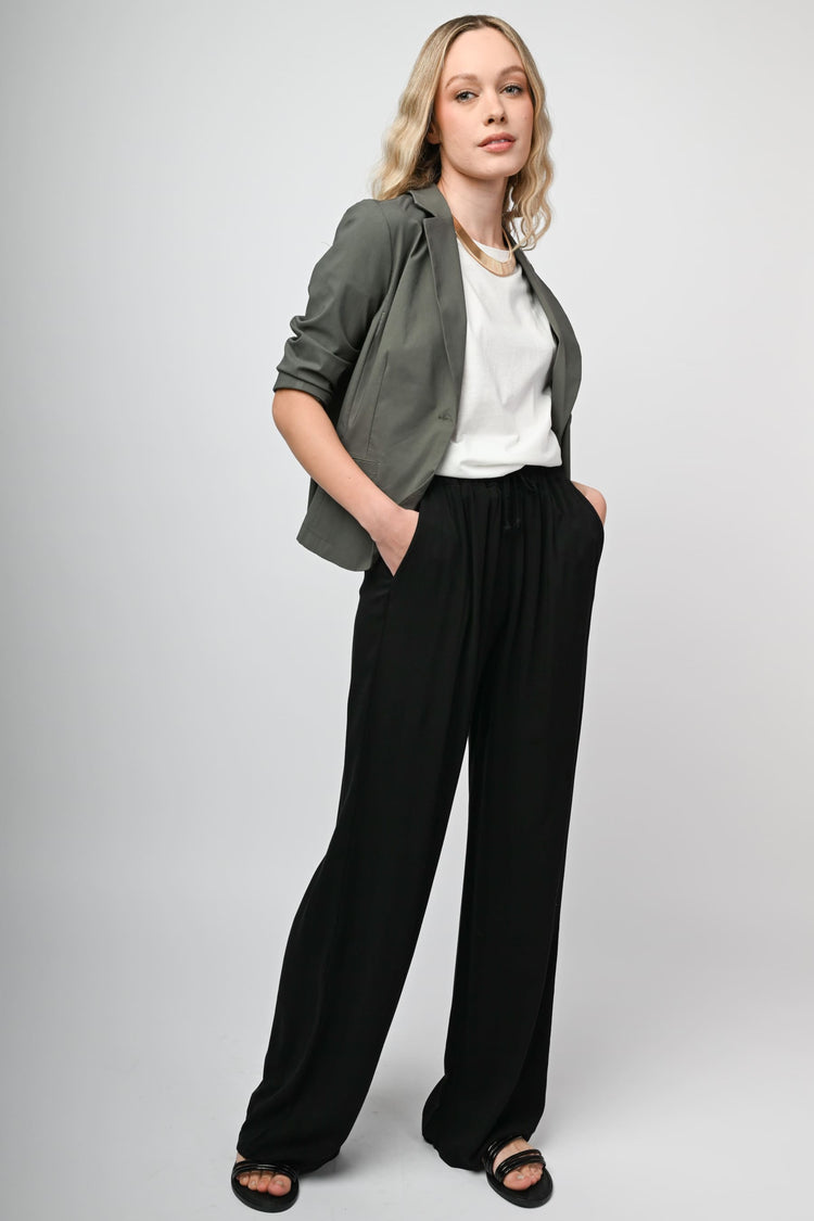 Blazer monopetto misto viscosa