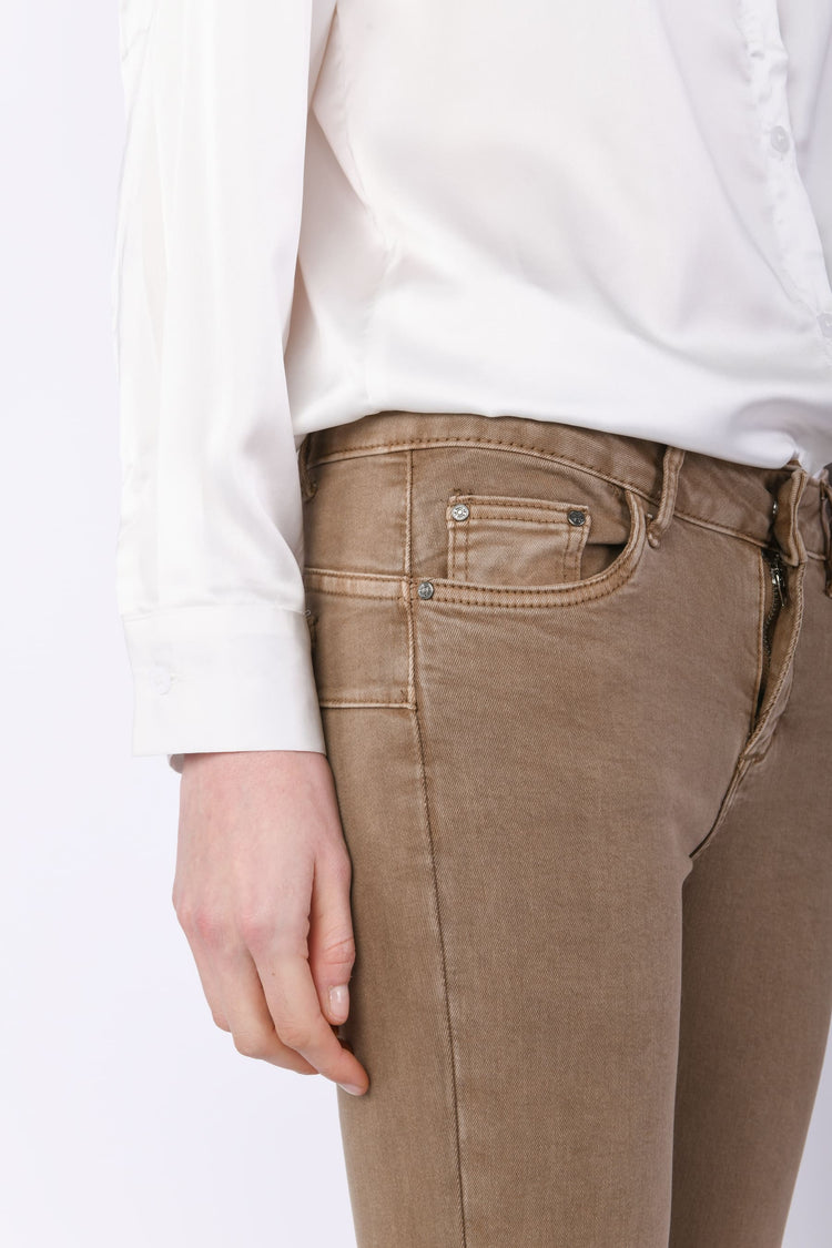 Pantaloni skinny in cotone stretch