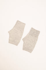 Guanti con applicazioni grigio chiaro