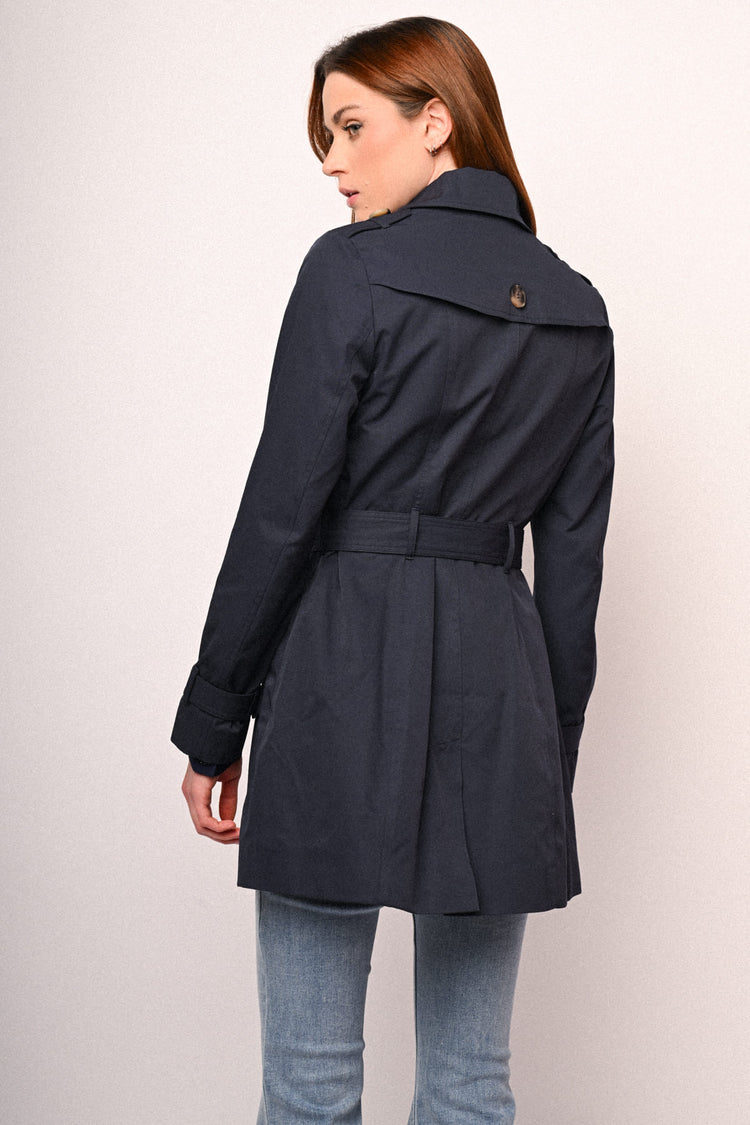 Trench basic doppiopetto con cintura