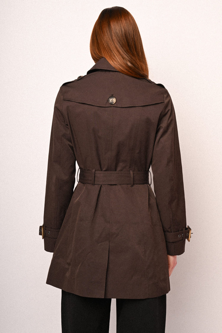 Trench basic doppiopetto con cintura
