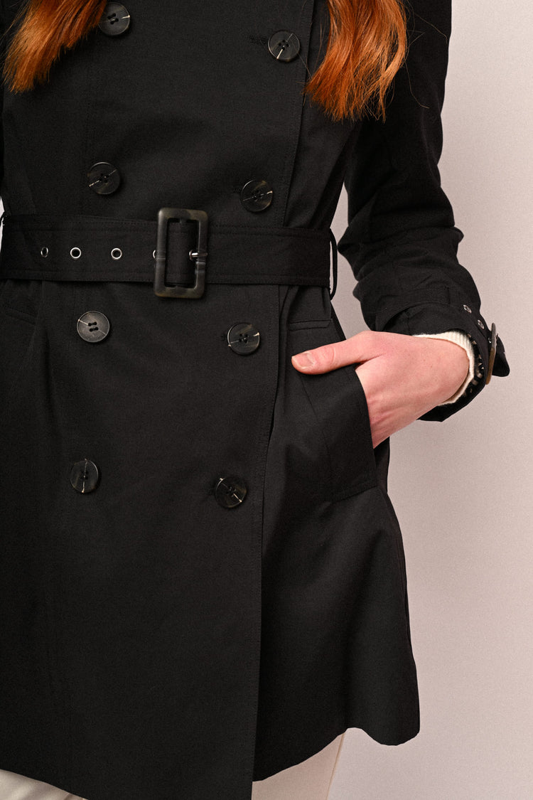 Trench basic doppiopetto con cintura
