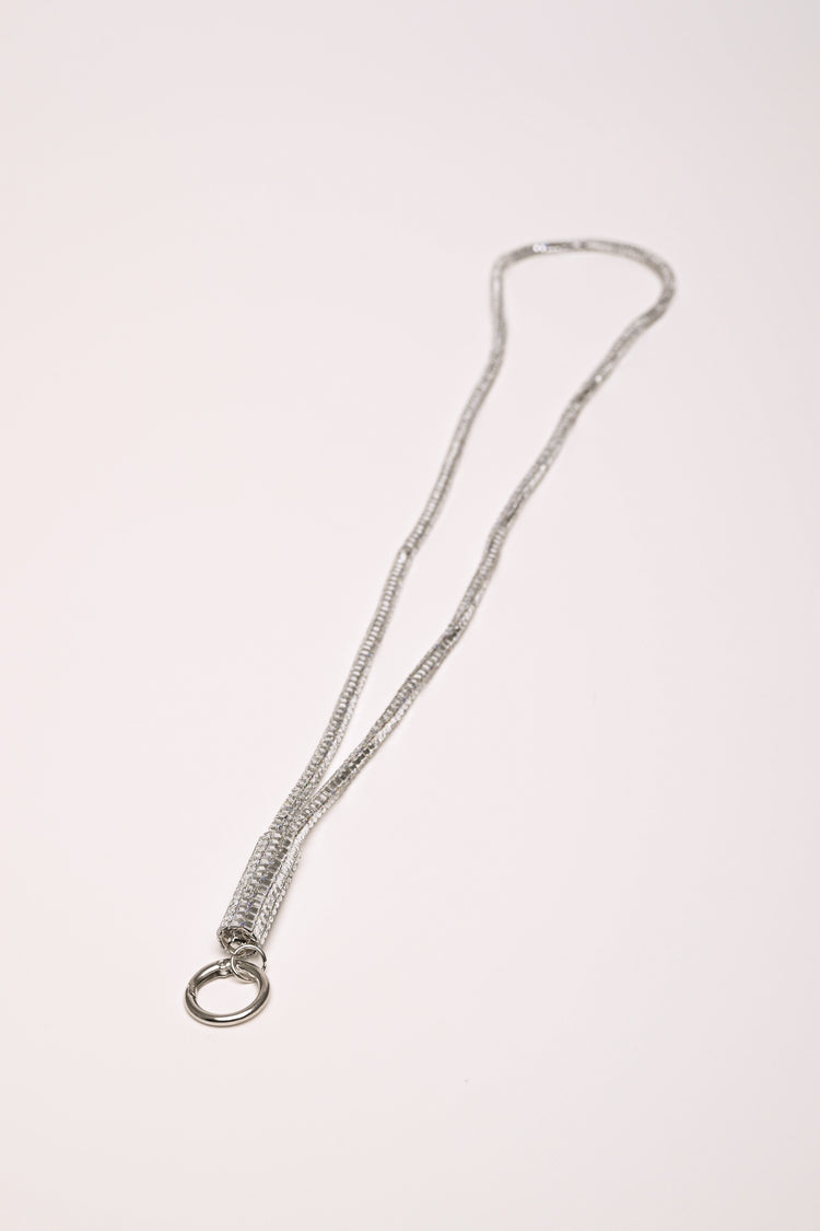 Collana porta-badge con strass