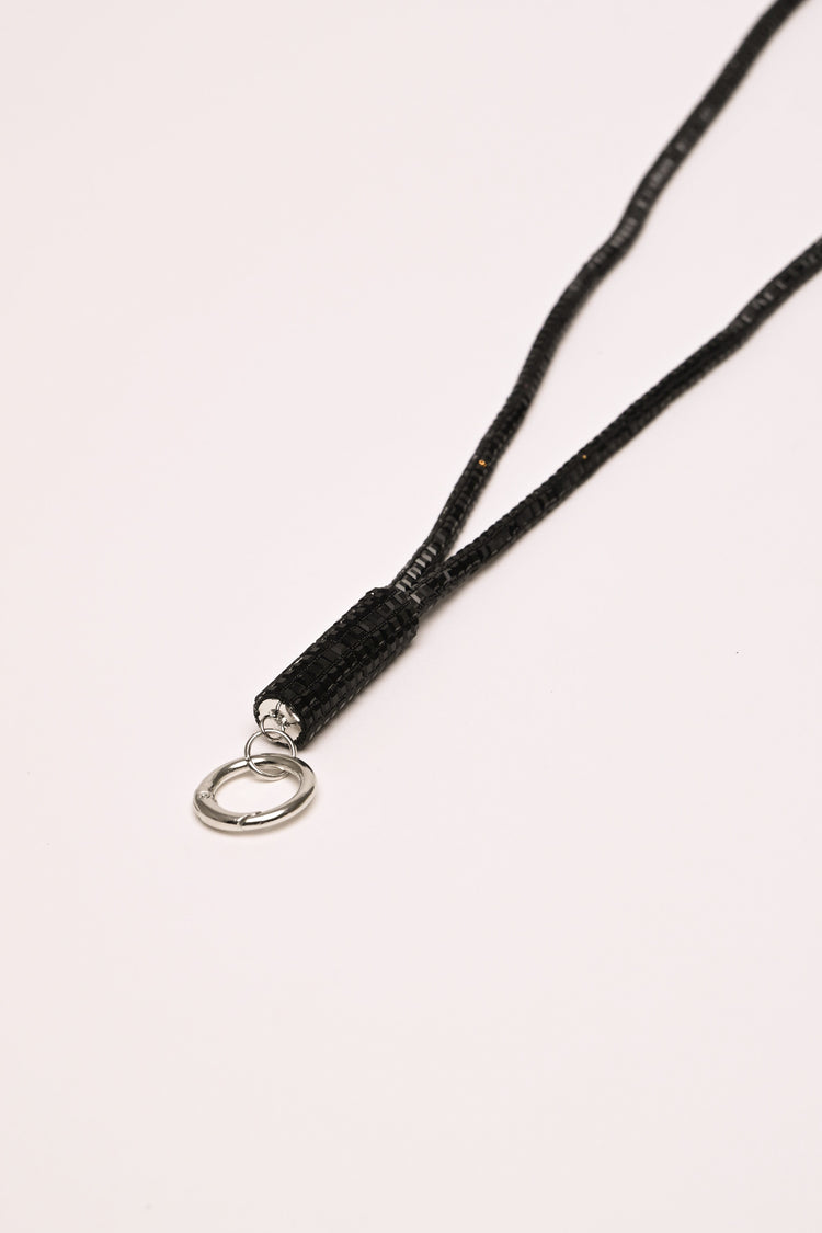 Collana porta-badge con strass