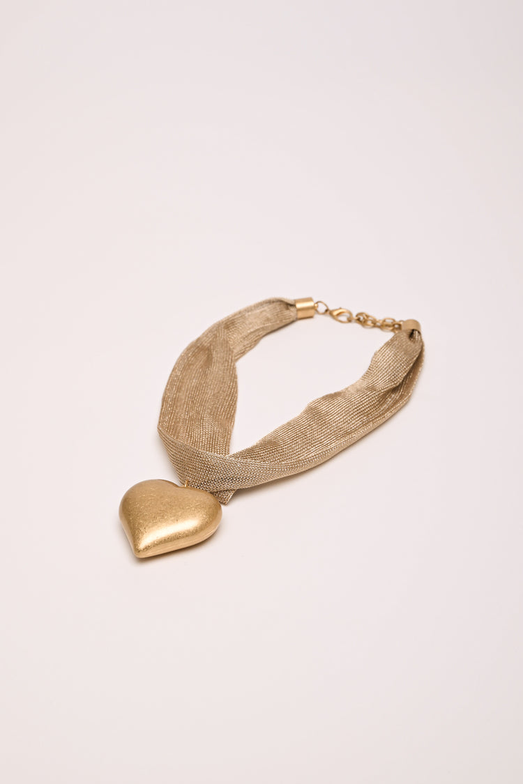 Collana in mesh con cuore