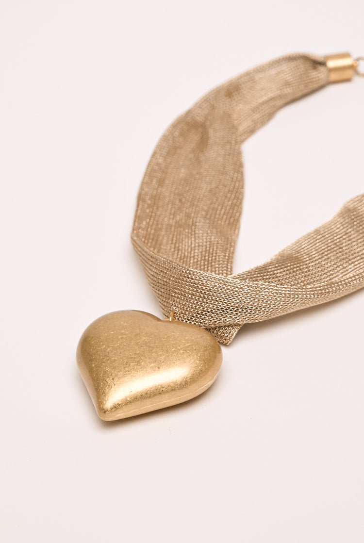 Collana in mesh con cuore
