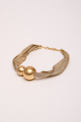 Collana in mesh con sfere