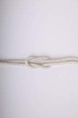Cintura con nodo, perline e strass