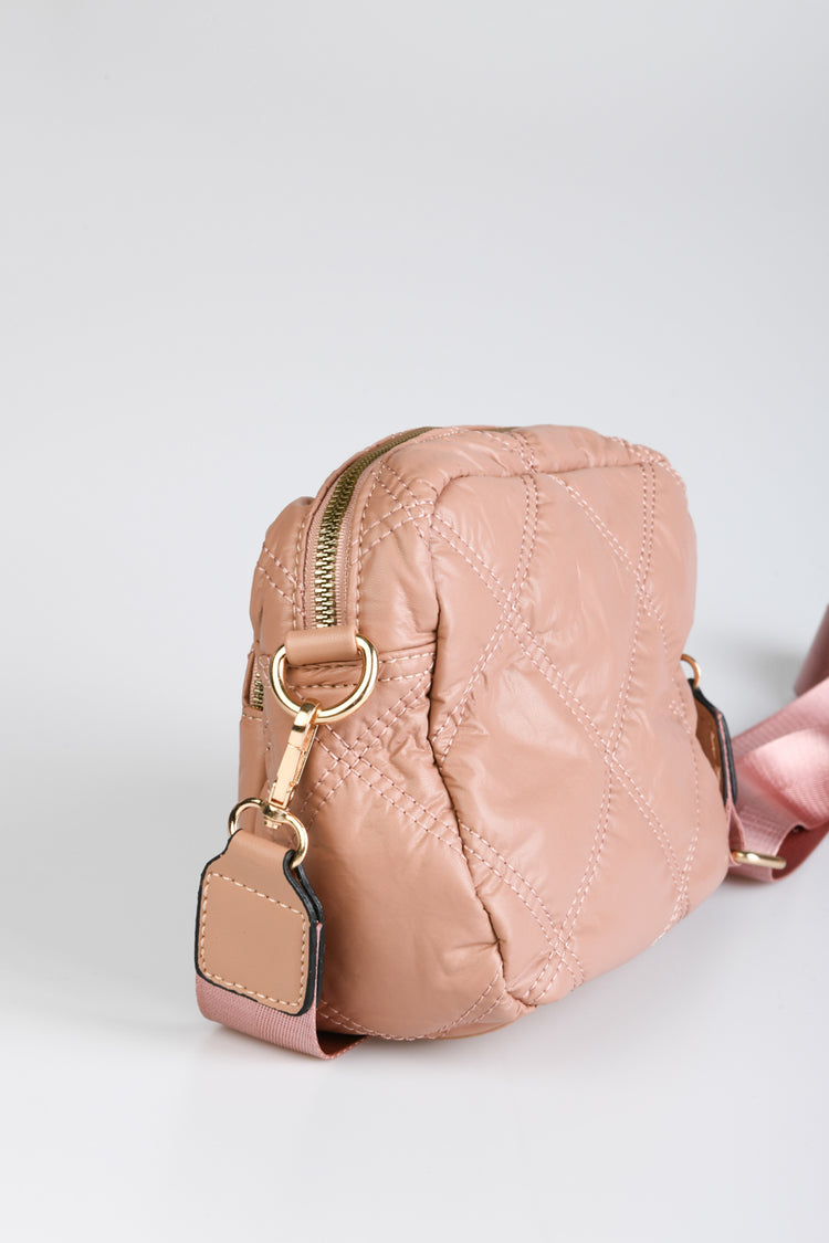 Borsa in nylon trapuntato e imbottito