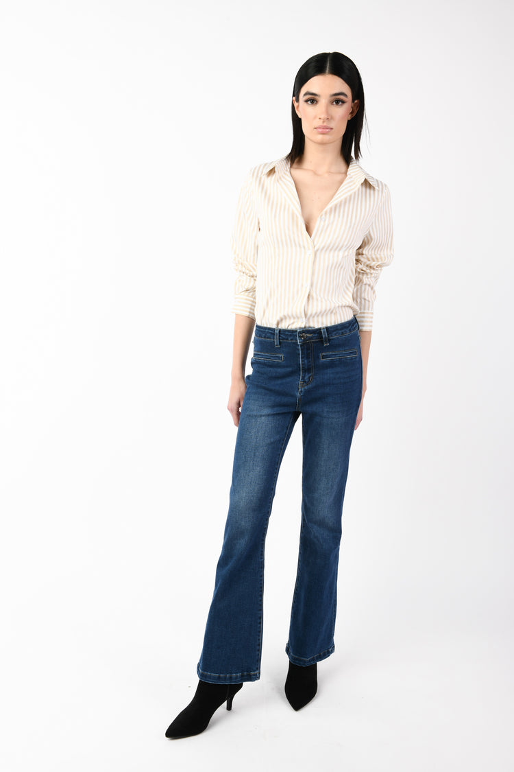 Jeans a gamba svasata