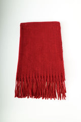Sciarpa basic con frange