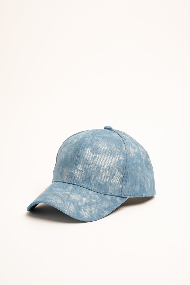 Cappello visiera denim strass