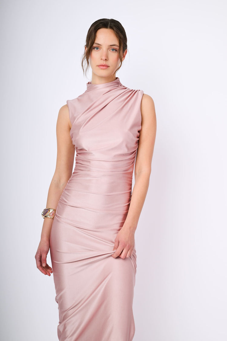 Abito lungo arricciato – Nunalie