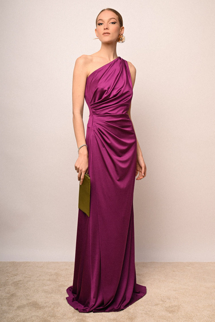 Abito lungo monospalla