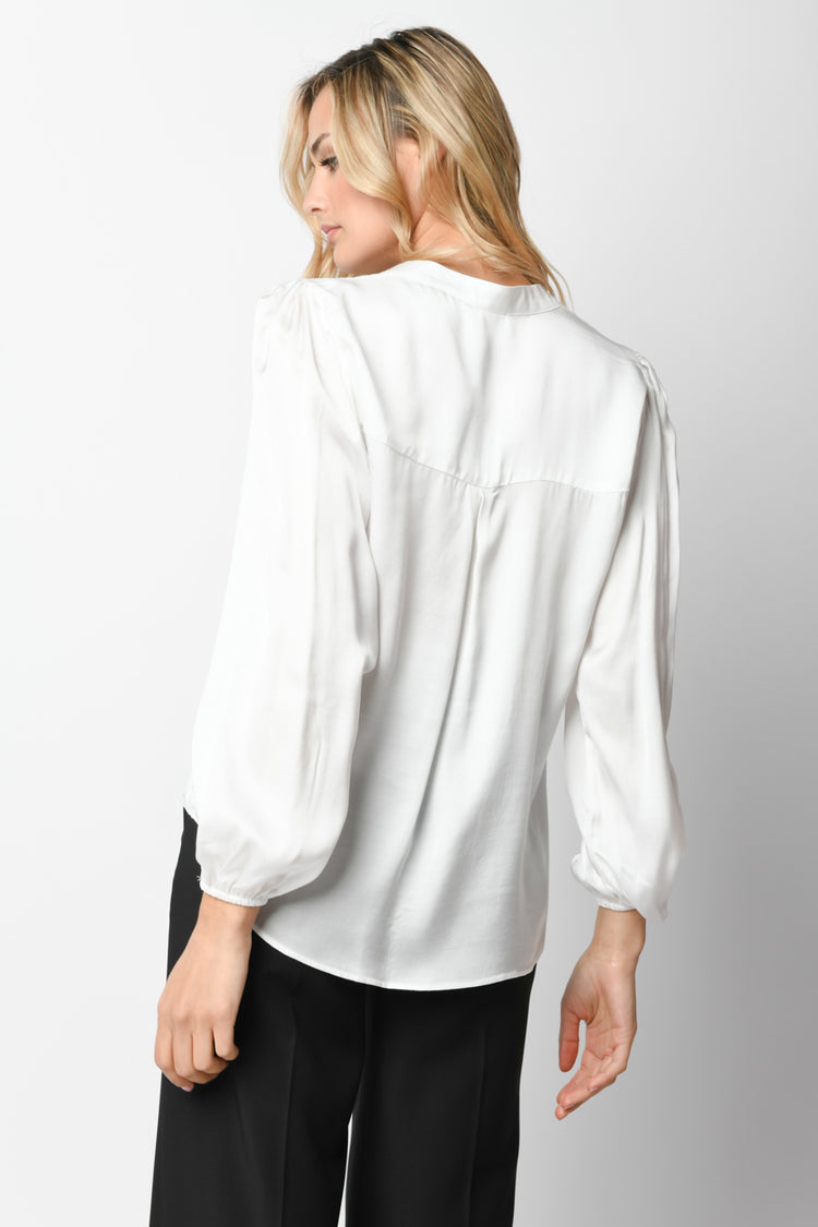 Blusa in raso di viscosa