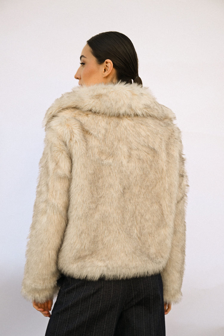 Giacca in faux fur