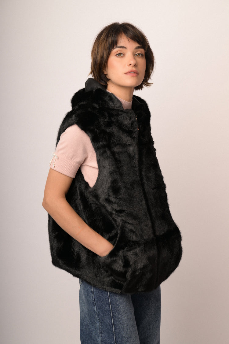 Gilet peloso
