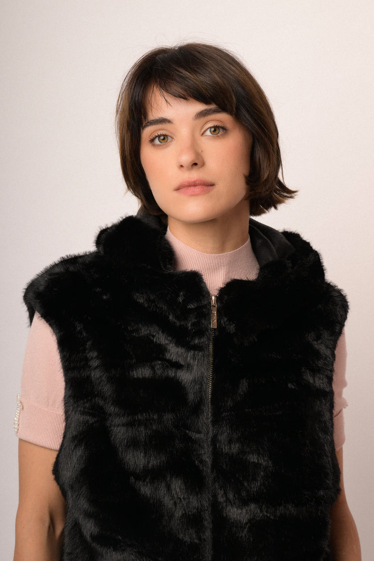 Gilet peloso