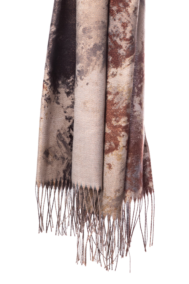 Sciarpa con motivo astratto